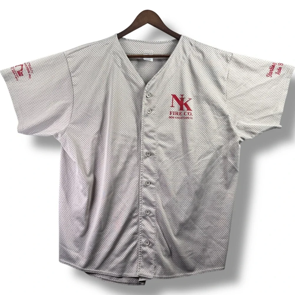 Augusta Sportswear New Kingstown Pennsylvania PA Baseball Jersey XXL 2XL #1 Fire